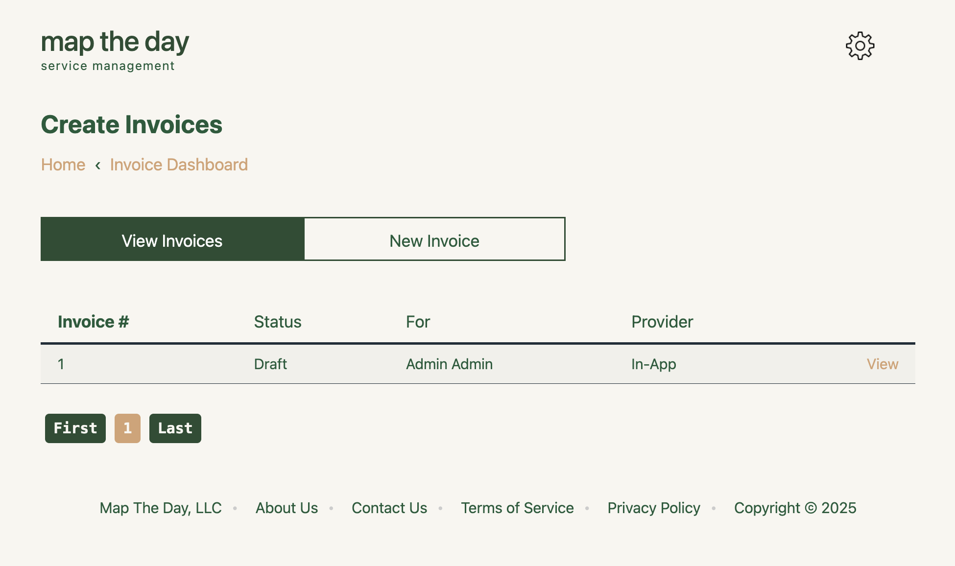 Pooper Scoop HQ invoicing and online payments screen