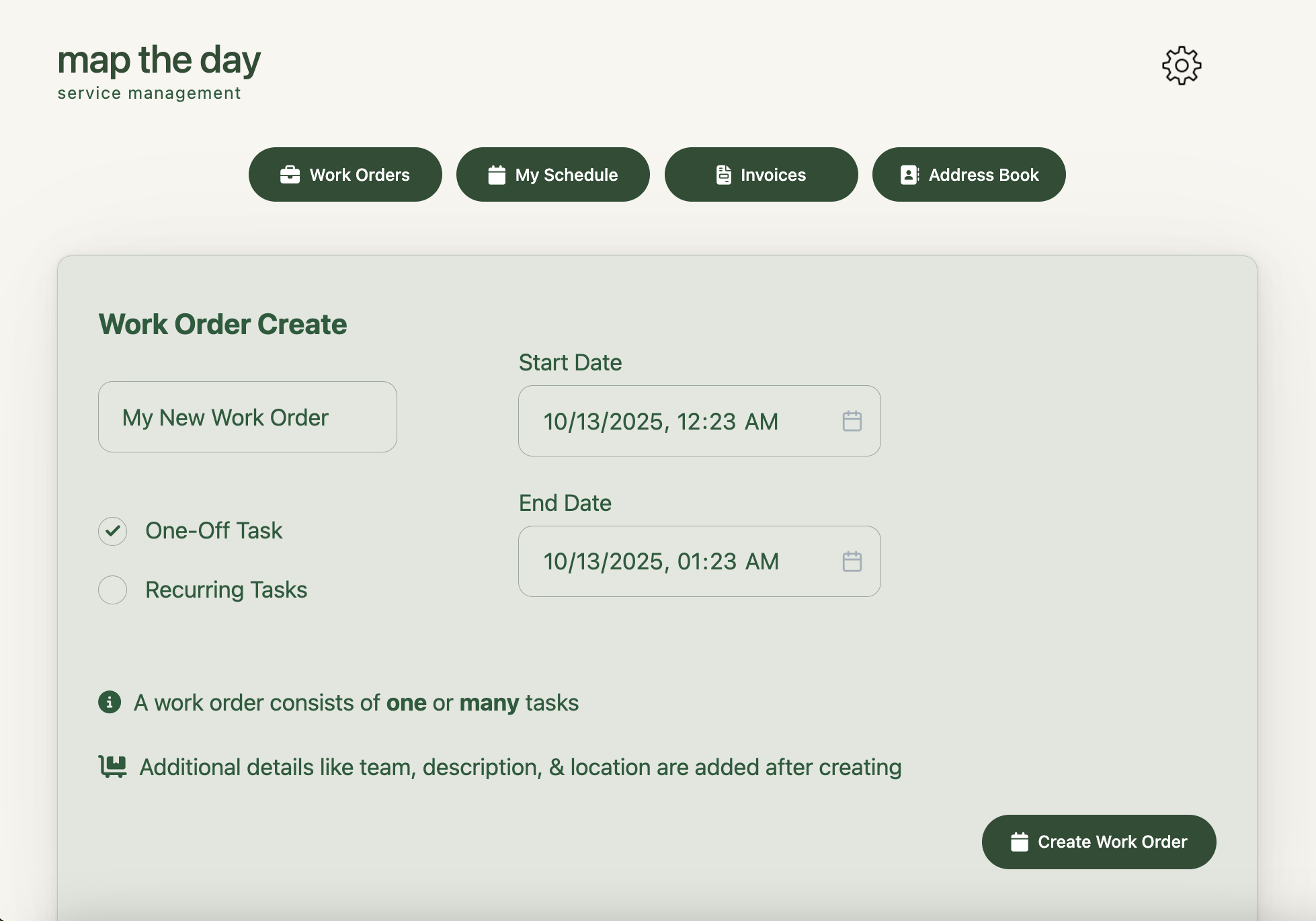 Pooper Scoop HQ recurring job management screen